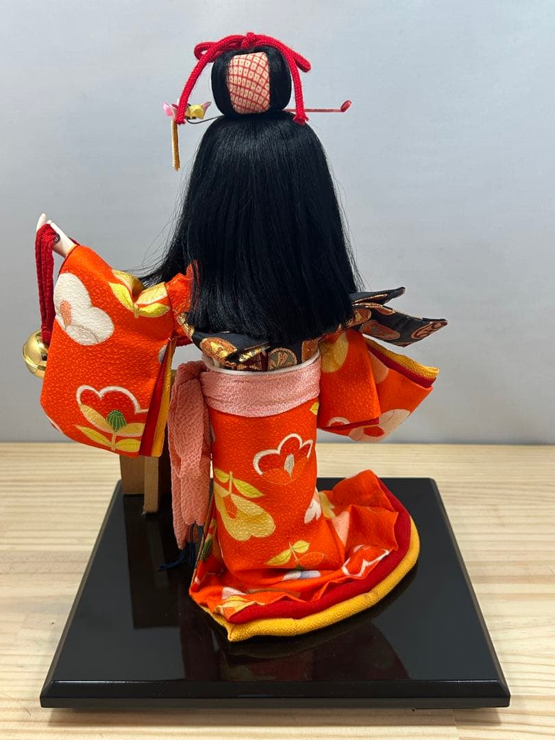 【極美品】日本人形 市松人形 正絹 童女 伝統工芸 高さ35cm 傷・汚れなし