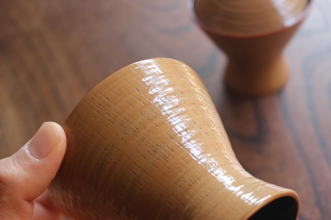 時代逸品！風情ある糸目地に白塗柿合の映える小椀2点（検輪島塗懐石道具小吸物椀