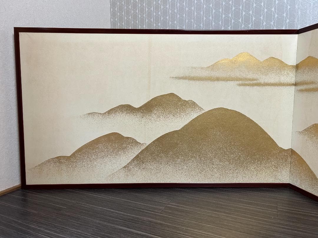 金砂子 遠山 風炉先屛風 茶道具 s31