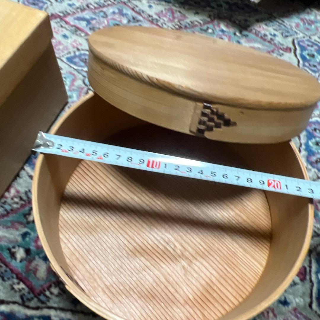 未使用　博多曲げわっぱ おひつ　直径約23cm