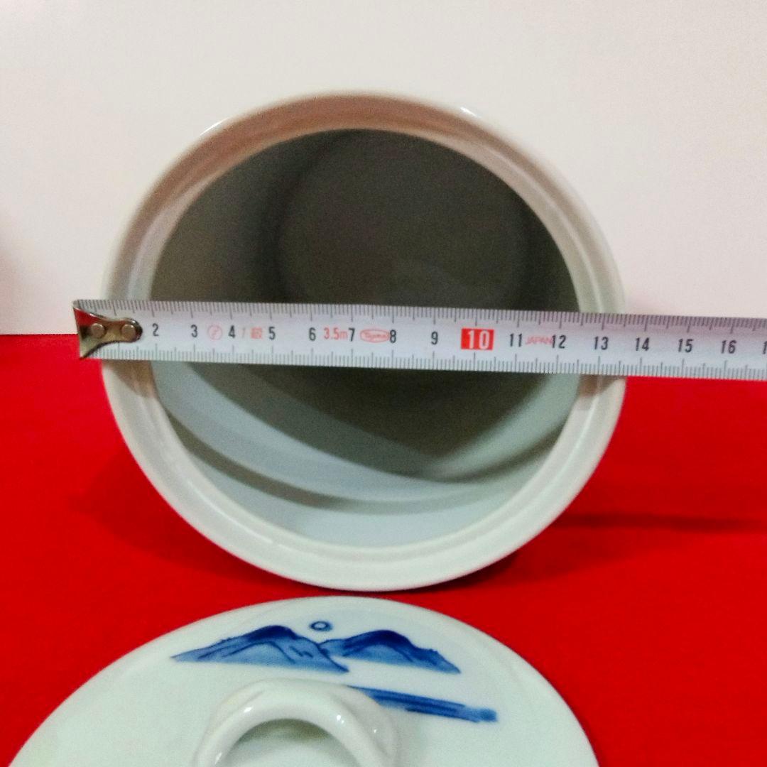 【特売】【美品】正村千馨造 染付山水水指 共箱・共布 ～格調高い山水景を愉しむ～