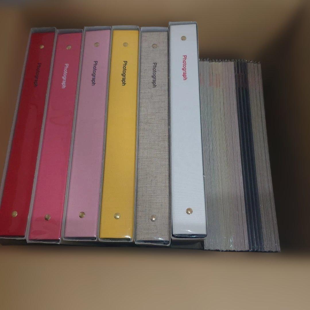 DELFONICS フォトアルバムリングタイプ6冊 台紙100枚セット