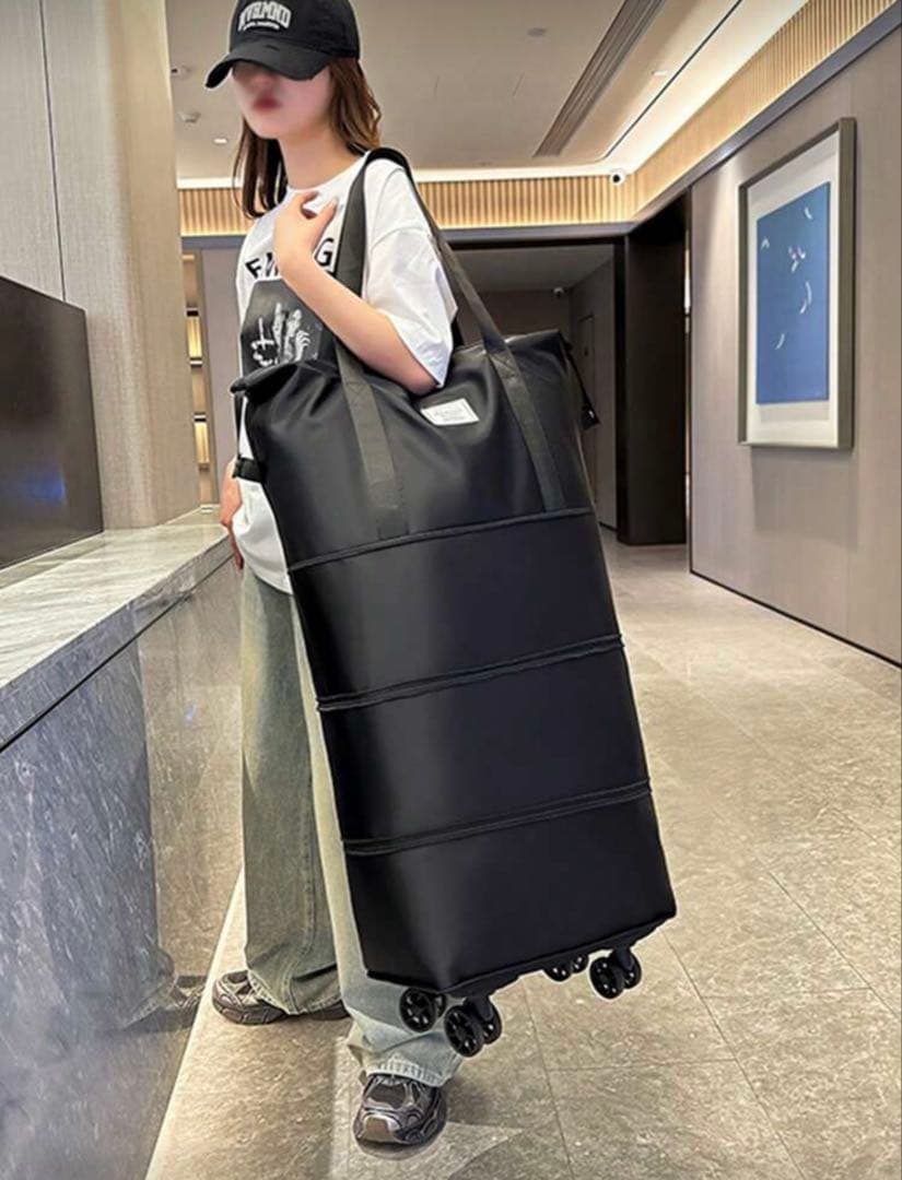 折りたたみ式 キャスター付き トラベルバッグ