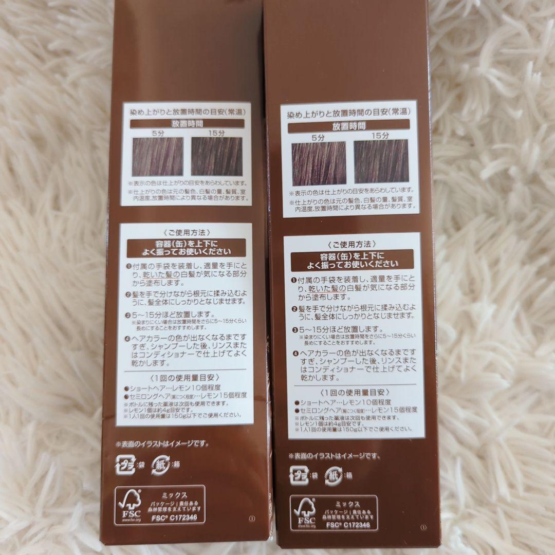 ヘアボーテエクラ ボタニカル エアカラーフォー厶EX ダークブラウン 2本