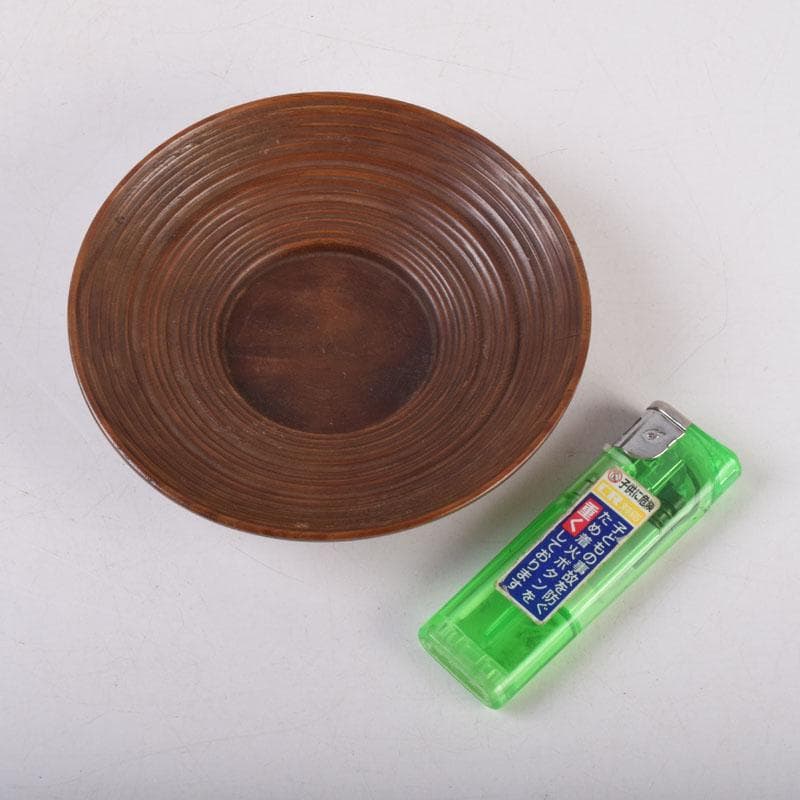 煎茶道具　凌霜軒　松材　茶托　十客　時代箱　C　8448