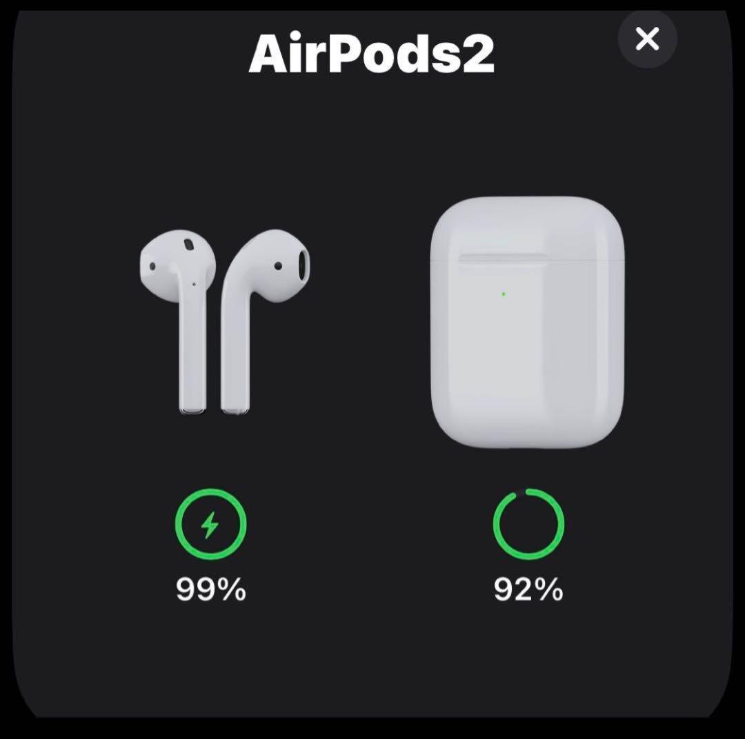 AirPods本体 ホワイト 2セット ケース付き