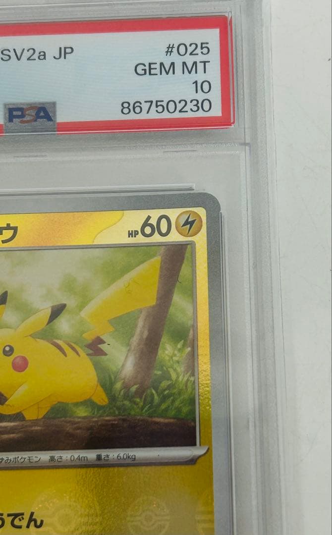 ポケモンカード　ピカチュウ　モンスターボールミラー　2023 PSA10 モンボ