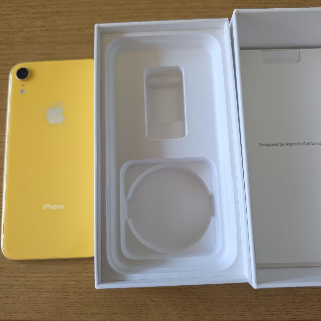 【美品】iPhoneXR 64GB 本体 イエロー 箱付き