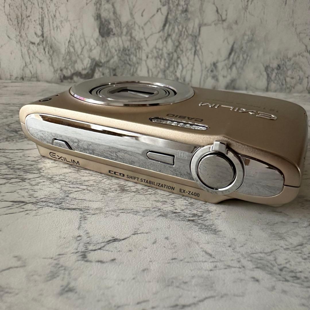 美品 CASIO EXILIM EX-Z400 コンデジ ゴールド デジカメ