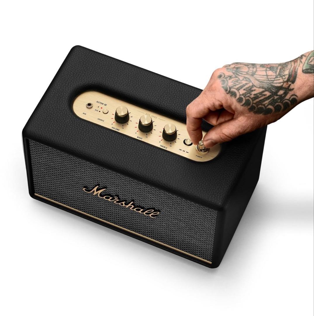 【美品】Marshall Acton II ブラック　ワイヤレススピーカー