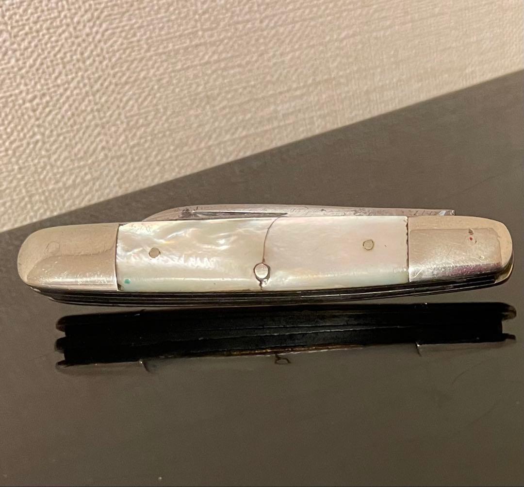 チャレンジカトラリー（株）　コネチカット　アンティーク　MOP 3枚刃ナイフ