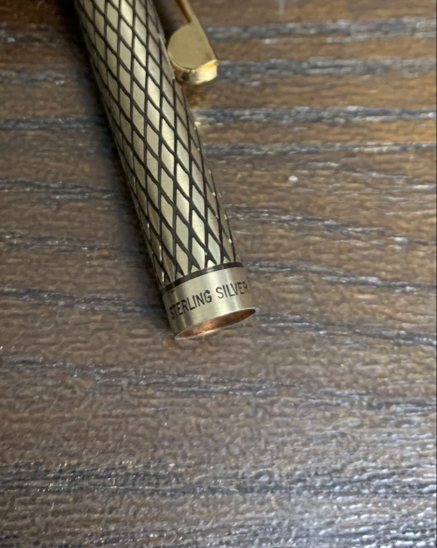 万年筆・ボールペンセット VINTAGE 14K STERLING SILVER