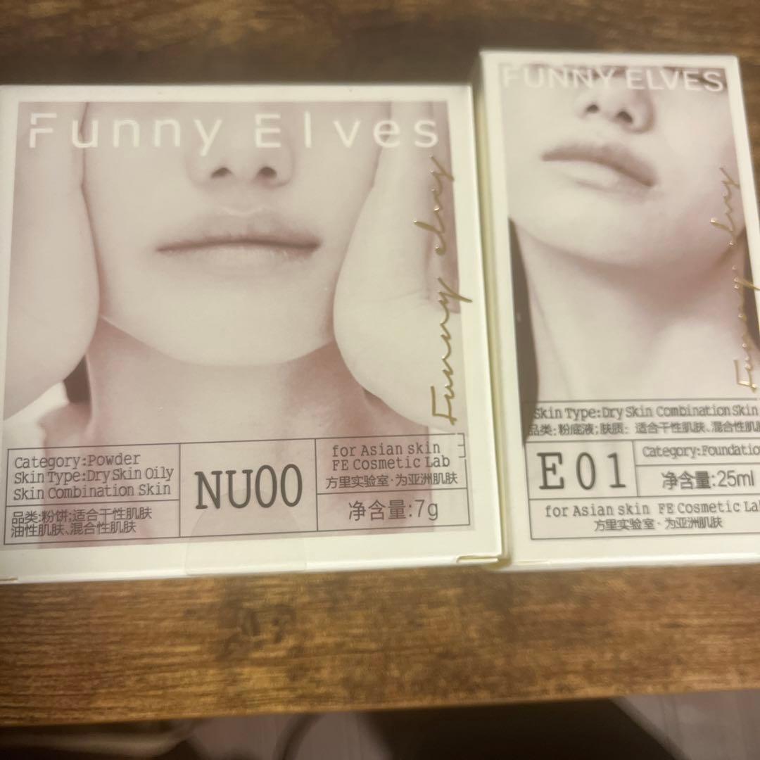 FunnyElvesソフトマットファンデーション　ソフトマットプレストパウダー