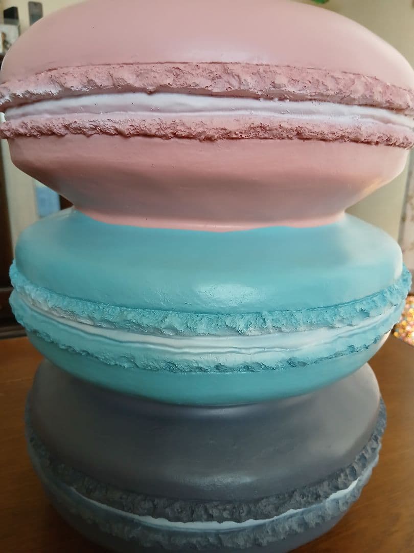 可愛い♡３色マカロンスツール、チェア　パステルカラー