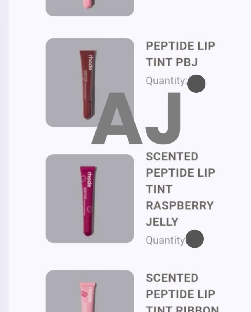 リップグロス rhode PEPTIDE LIPTINT raspberry jelly