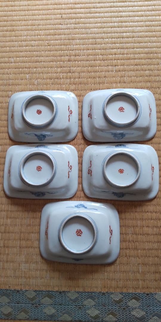 幕末　古伊万里　長皿刺し身皿5枚　骨董　アンティーク