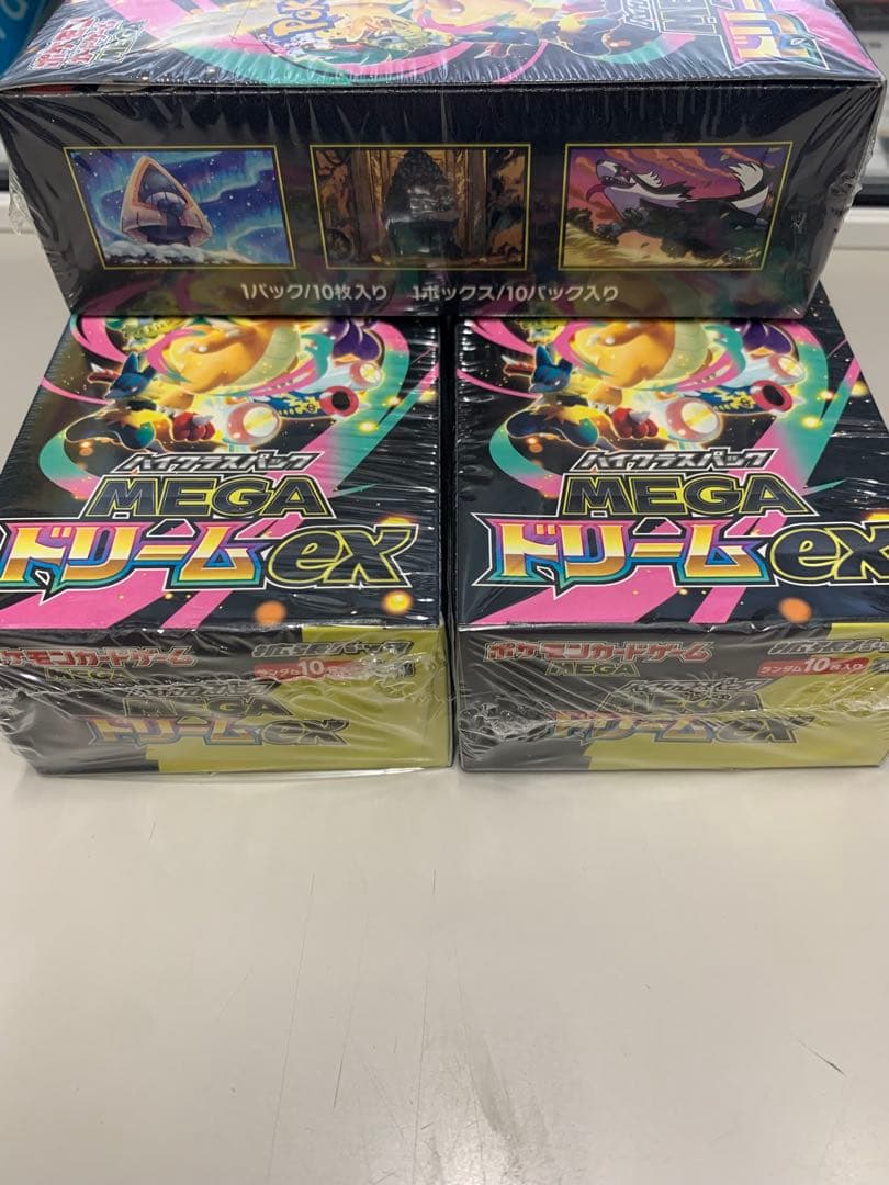 ポケモンカ-ドメガドリムex3ボックスシュリンク付き