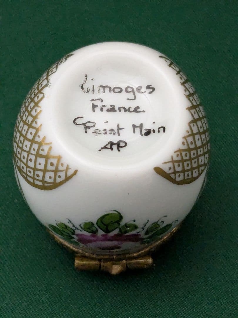 Limoges 花柄ボックス 陶磁器