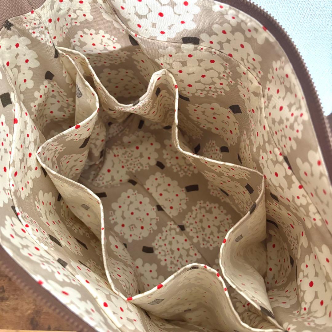 【ゆうママ】あおりポケット付きトートバッグLサイズ　倉敷8号帆布