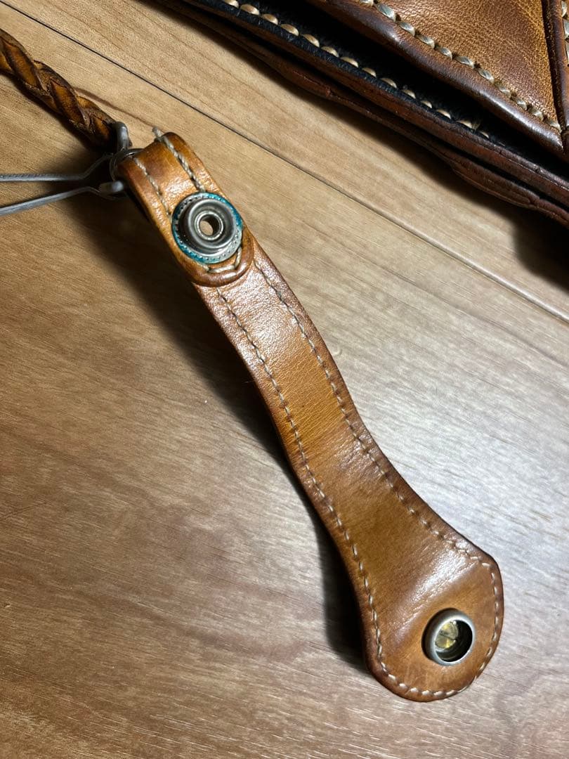 本革レザー ウォレット ハンドメイド☆高級品 手縫い 長財布