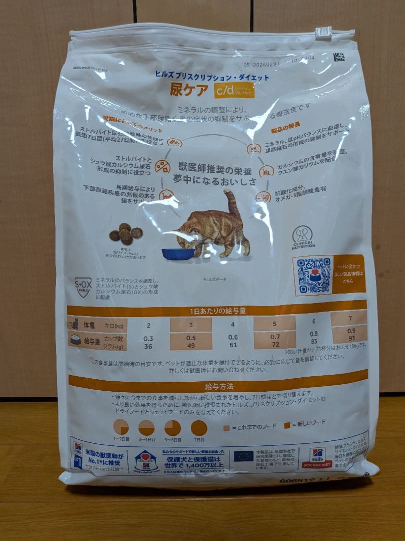 猫用 Hill's c/d 尿ケア ドライフード キャットフード 4kg