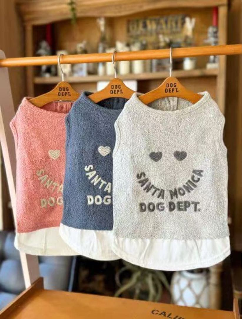 DOGDEPT ペアルック ウィメンズレイヤーカ+ワンちゃんレイヤーノースリーブ