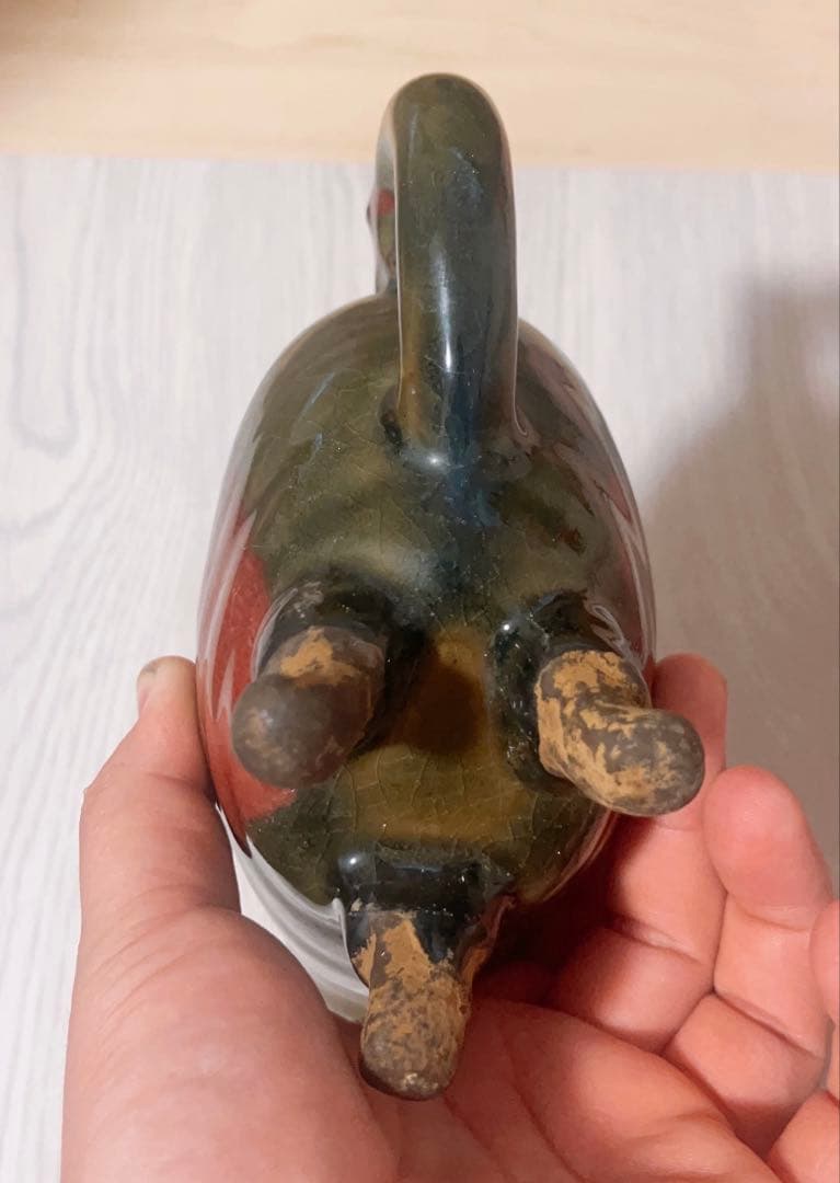 鈞窯 龍柄爵 杯 陶磁器 陶芸　酒器　中国美術 置物 賞物