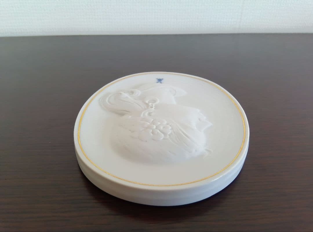 MEISSEN マイセン 吹田恭啓 陶板画 レリーフ 本体のみ