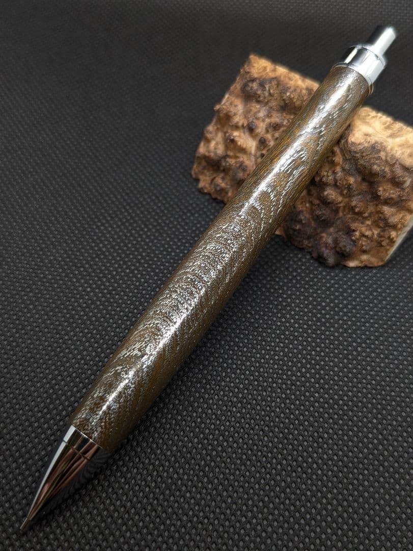 メタライズドウッド 欅 シャーペン0.5mm 工房楔監修 加藤金属 重量32g