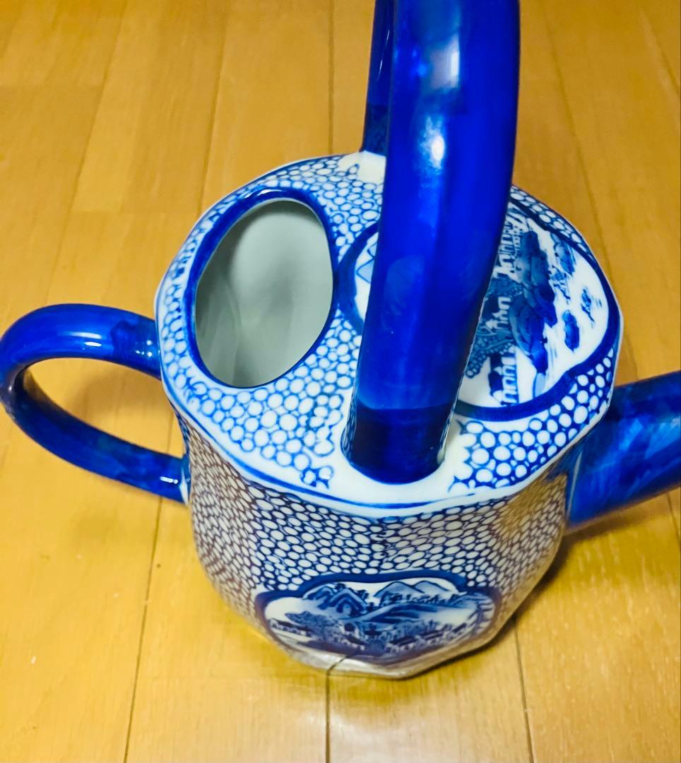 じょうろ花瓶　陶器　インテリア　アンティーク　昭和レトロ