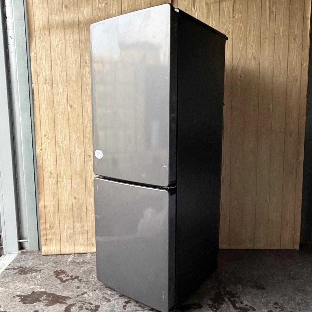 配送設置無料！純正Haierアッシュブラック大容量2ドアスリム冷蔵庫！完動超美品