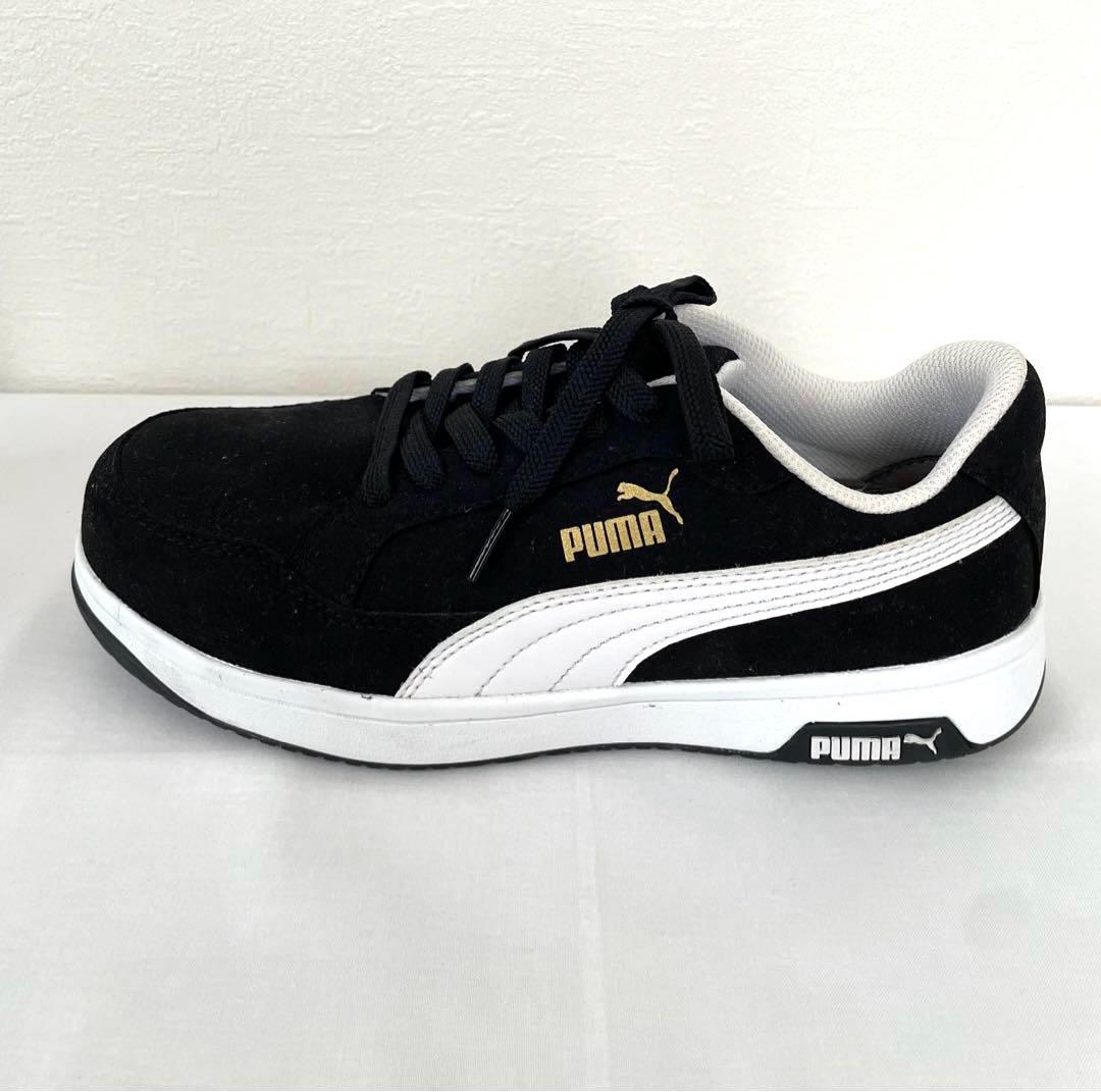 新品未使用品！PUMA プーマ安全靴 サイズ25.5㎝ ブラックロー スエード