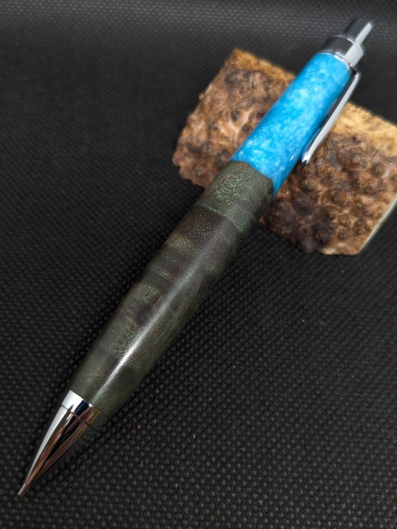 レジンウッド メイプル瘤スタビ シャーペン0.5mm 工房楔監修 加藤金属