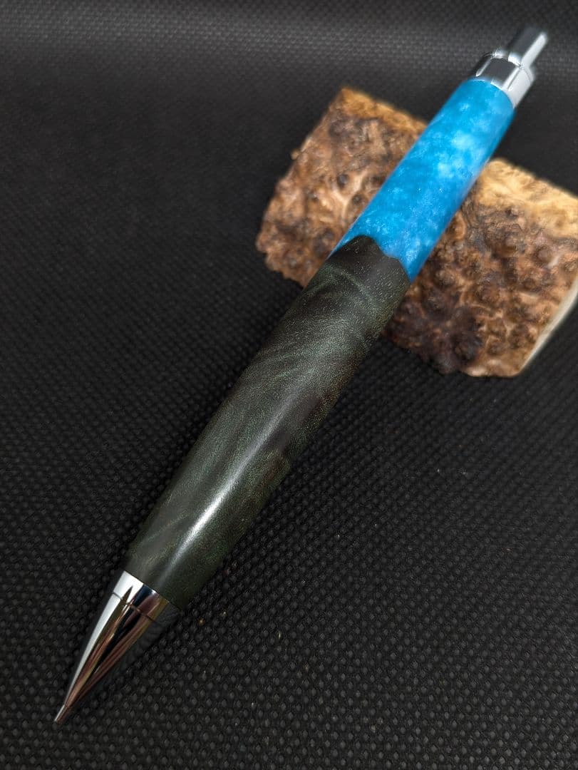レジンウッド メイプル瘤スタビ シャーペン0.5mm 工房楔監修 加藤金属