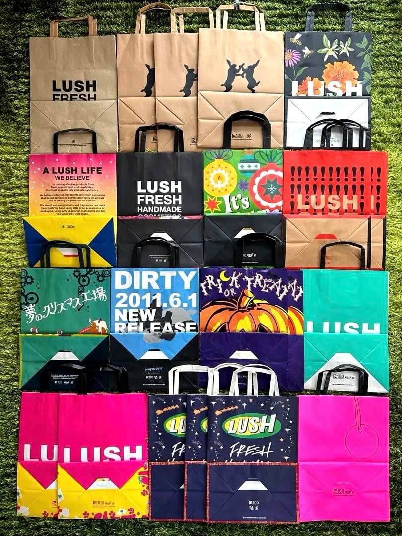 LUSH ショップ袋 紙袋　ショッパー　まとめ売り