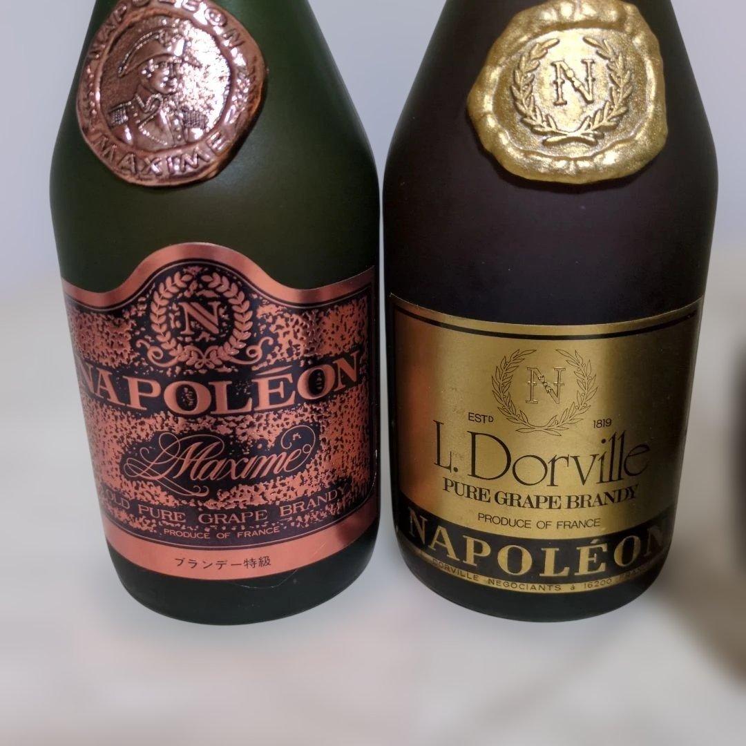 フランス産ブランデーXO、NAPOLEON他　特級5本セット　700ml 40%