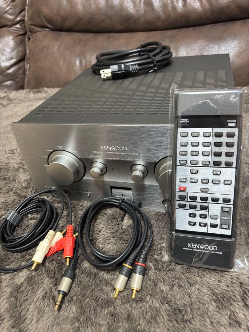 KENWOOD KAF-5002 プリメインアンプ　リモコン有　ケーブル付属