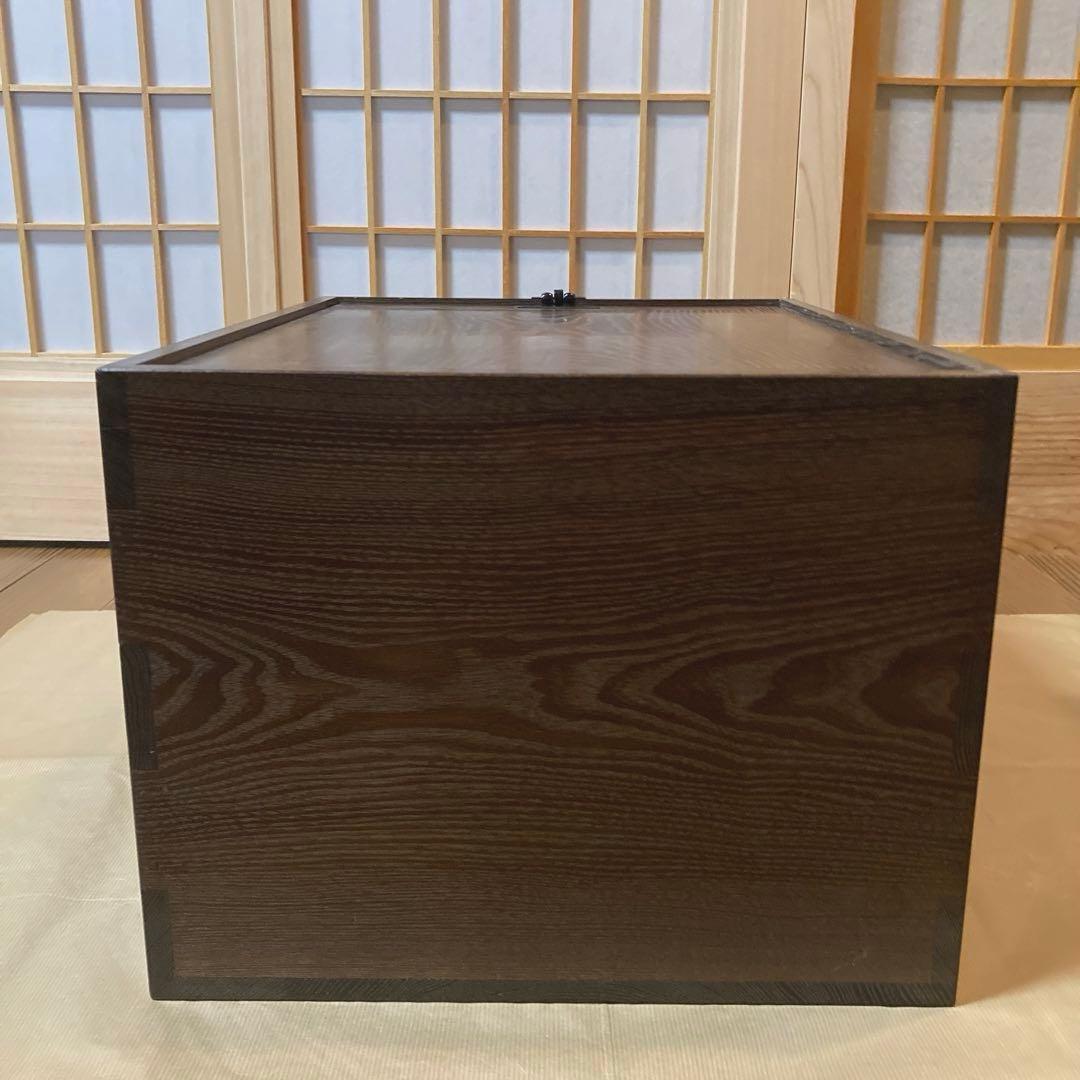 ◇新品　旅箪笥　指物師 仙水正之造 桑 蝋引き 茶道具 元箱付