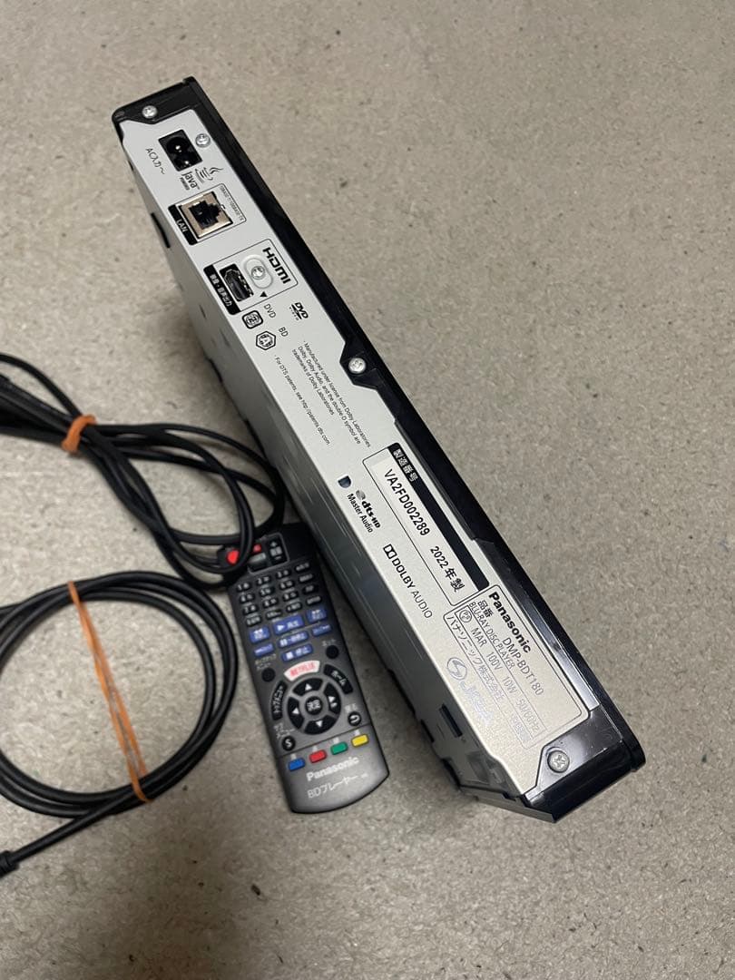 Panasonic 4K ブルーレイプレーヤ　DMP-BDT180