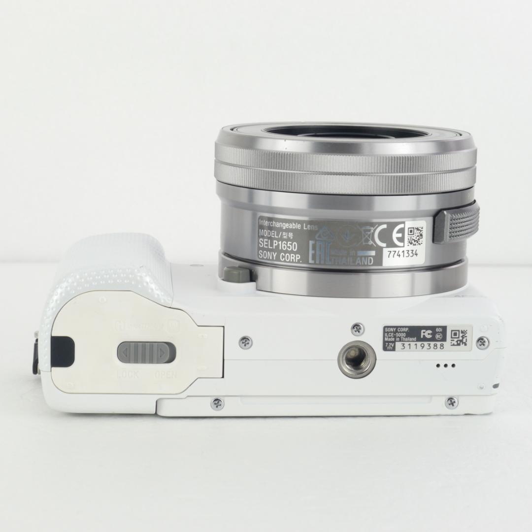 SONY α5000 白色 16-50mm パワーズームレンズ ミラーレス一眼