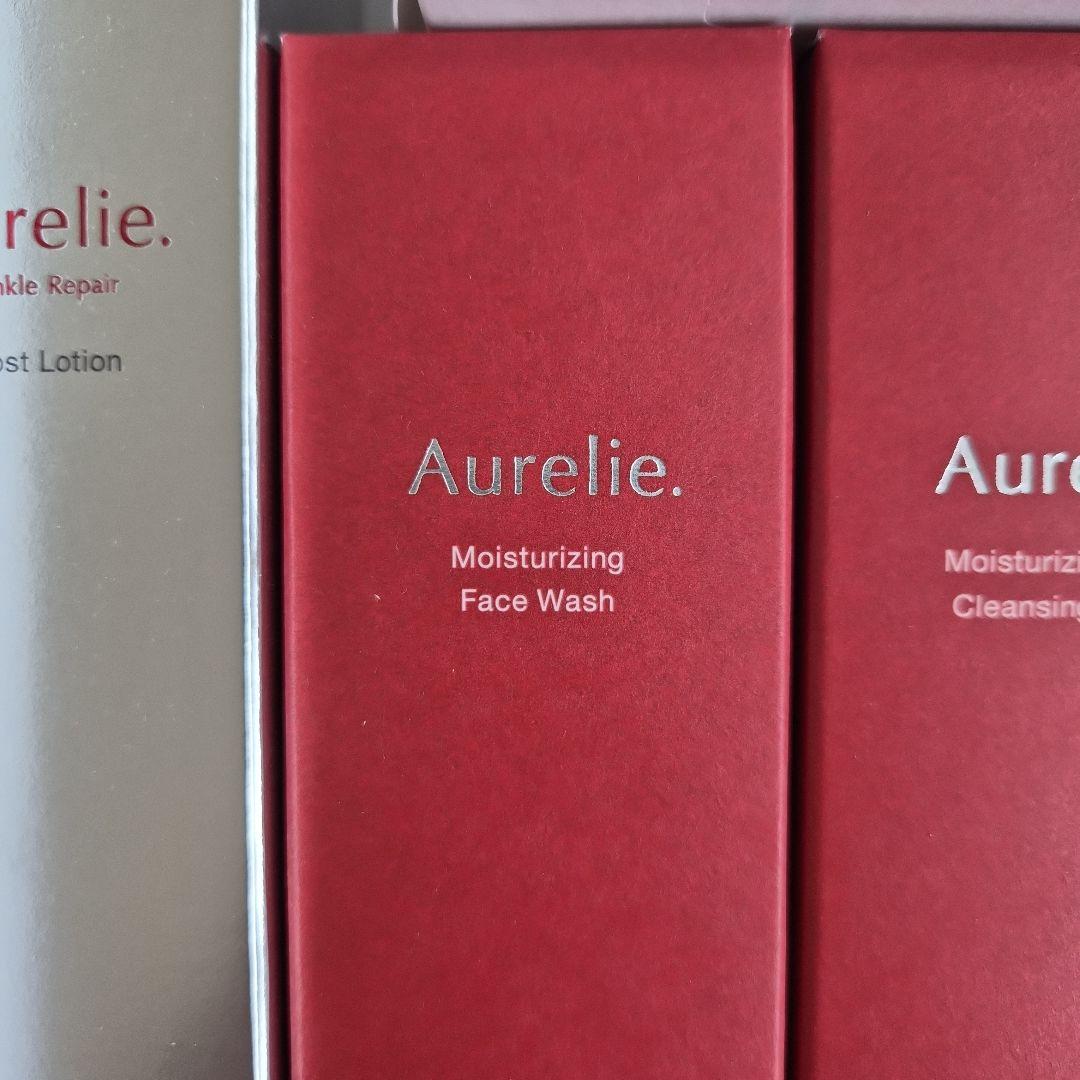 Aurelie クレンジング 保湿ローション・洗顔料　セット　コットン付
