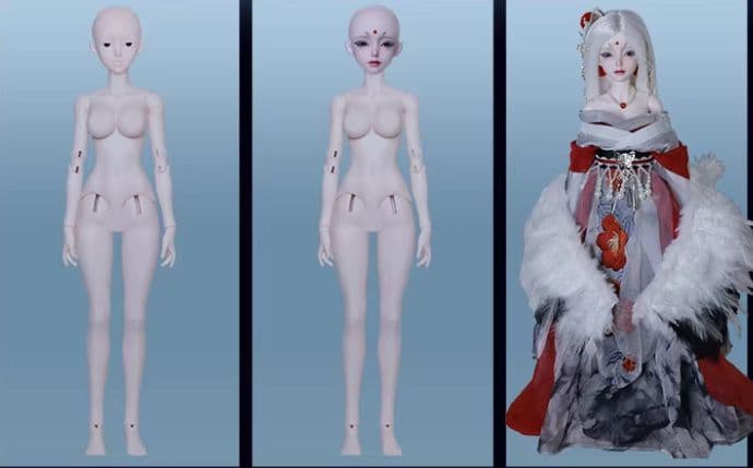 AX522 BJD 1/4 ドール本体 Yuki 球体関節人形 ハンドメイド