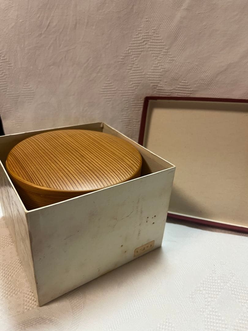 【未使用】曲げわっぱ 丸二段弁当 木製弁当箱