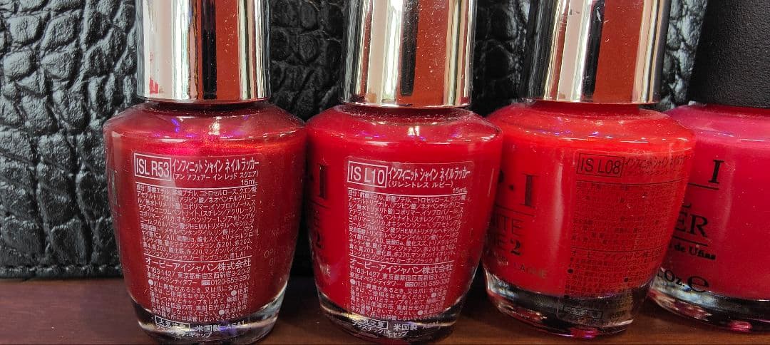 OPI ネイルカラー 6本セット レッド系