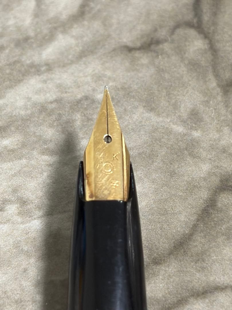 【新品】PLATINUM ストライプデザイン 万年筆　14K ヴィンテージ