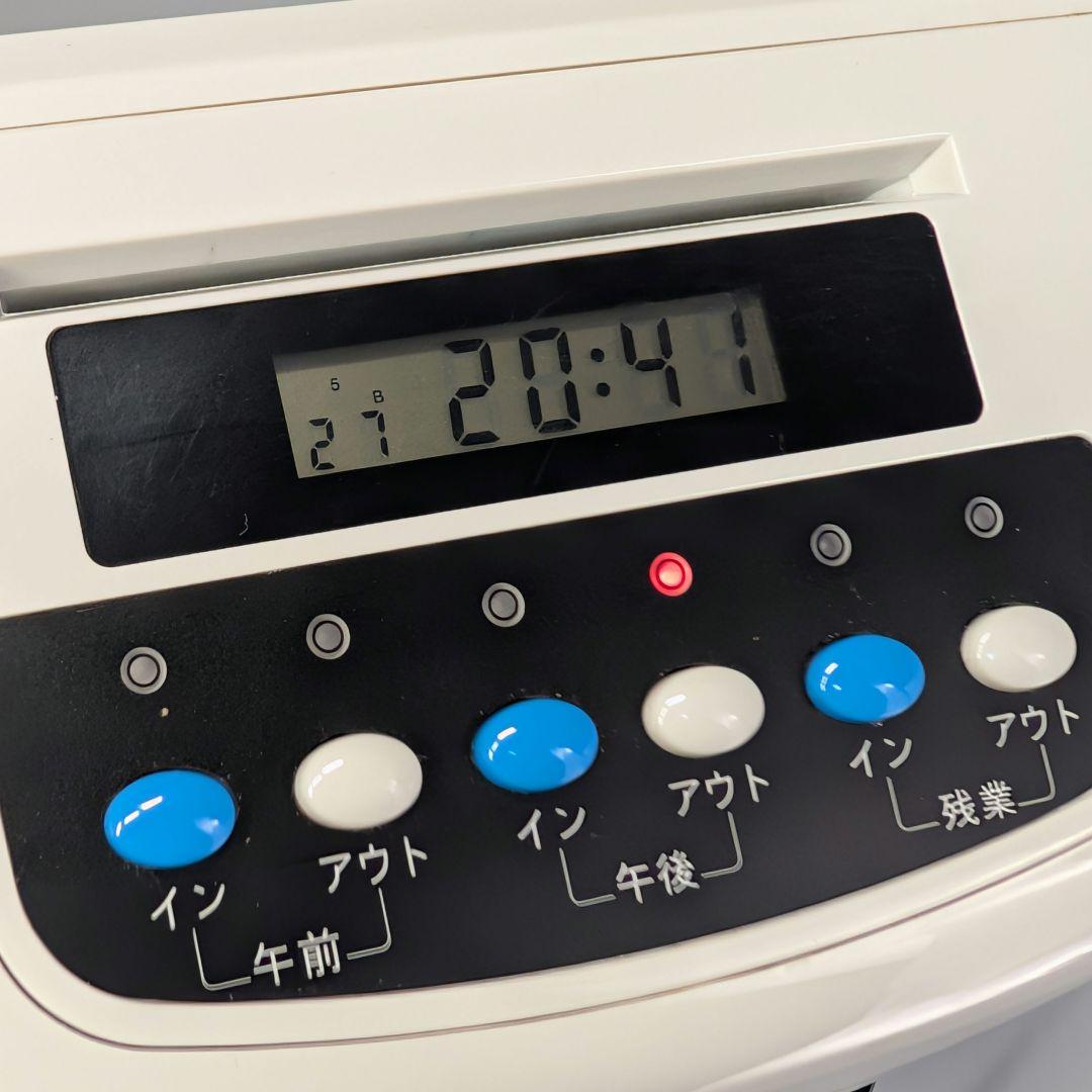 動作確認済 TOKAIタイムレコーダーTR-001s カード99枚予備リボン付