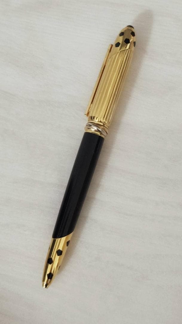 Cartier カルティエ パンテール ボールペン　ブラック　ゴールド　ケース付