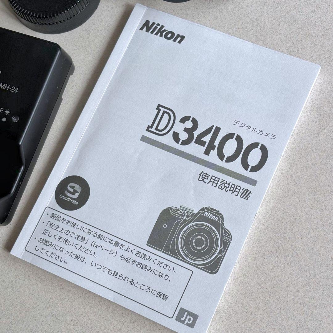 Bluetooth搭載　Nikon D3400 デジタル一眼レフカメラ