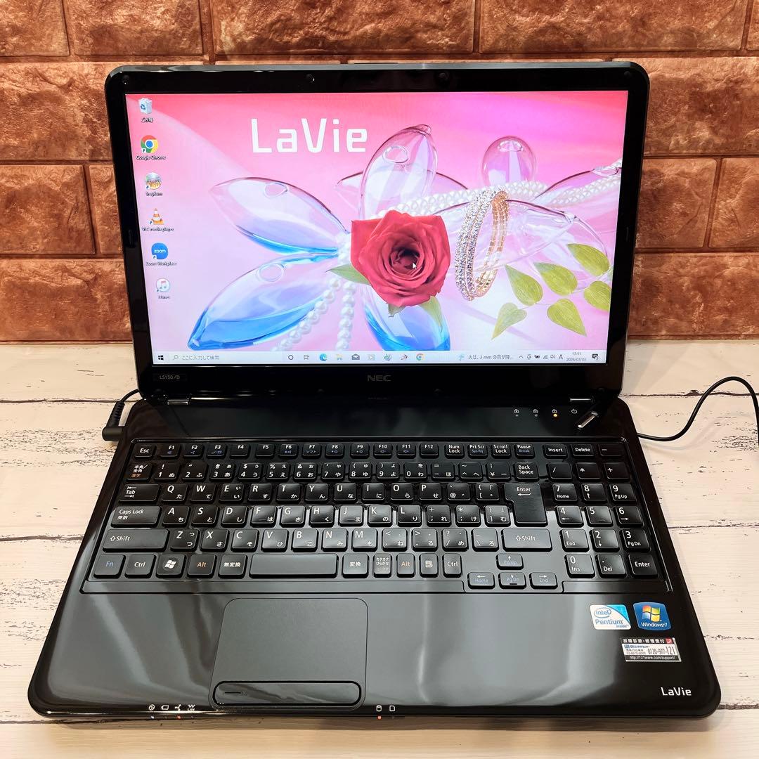 NEC ノートパソコン Windows10 HDD Wi-Fi DVD テンキー