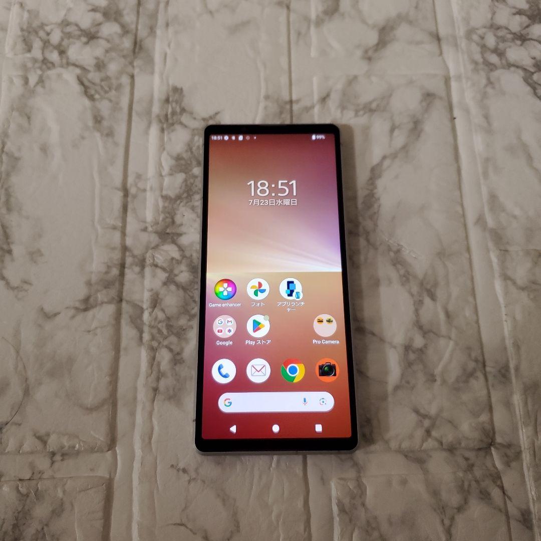 142 Xperia 5 Ⅴ 128GB SIMフリー プラチナシルバー